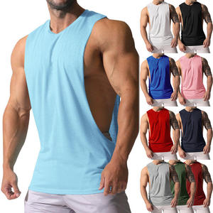 tank top men gym wear New Men's Muscle Gym Workout Stringer Bodybuilding Fitness <b>T</b>-Shirts Plus Size Tank Tops - Product Image 6