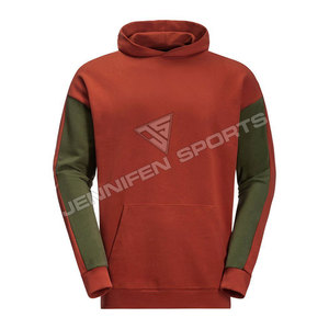 เสื้อฮู้ดดี้ผู้ชายคุณภาพสูง แบบ unisex สำหรับฤดูหนาว สีทูโทน สไตล์สตรีทแวร์ ผ้าฝ้าย 100% ระบายอากาศได้ดี แห้งเร็ว ปรับแต่งได้ สีพื้น - Product Image 1