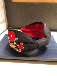 ที่คาดผมลายกระเบื้องไพ่นกกระจอกแบบลำลองทันสมัยสำหรับผู้หญิง ประดับด้วยลูกปัดแก้วปักมือแบบกำหนดเอง - Product Image 3