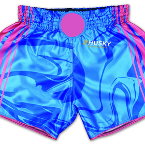 Pantalones Cortos de Punto Satinado de Color Azul Marino para Hombre, Cintura Media, Elásticos, de Secado Rápido, Casuales, 100% Poliéster, HUSKY SPORTSWEAR HSW-20008 - Product Image 5