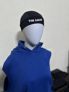 Custom Logo Adjustable Cycling Skull Cap <b>Satin</b> <b>Lined</b> <b>Beanie</b> Lightweight Stretch Winter Sports Ski Daily Use Mountaineering - Product Image 1