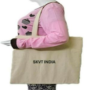 Bolsa de Mano de Moda Personalizada de Alta Calidad, 100% Algodón Orgánico, con Dos Asas, Estampados de Animales, Música, Cierre Ecológico, Cadenas, para Exteriores - Product Image 3