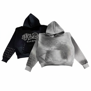 Sudadera con capucha de diseño popular al por mayor, la mejor calidad, la más demandada, con logo bordado, fabricada en fábrica, precio económico. - Product Image 1