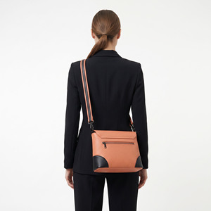 Female Leather Crossbody <b>Bag</b> for Outdoor Travel Women Front Zip Pocket Leather Sling <b>Bag</b> Girls Office Wear Leather Messenger <b>Bag</b> - Product Image 3