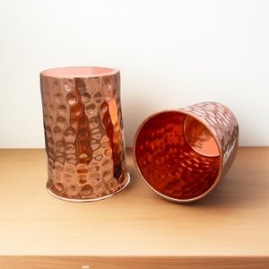 Vasos de agua de cobre, exportador al por mayor, fabricante, logotipo personalizado, exportación de artículos para beber, reutilizables, duraderos - Product Image 2