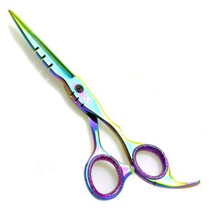 KOUNAIN Ciseaux de barbier professionnels en acier inoxydable de 7.0 pouces Ciseaux de beauté de qualité supérieure Rasoir multi-plasma tranchant pour cheveux - Product Image 1