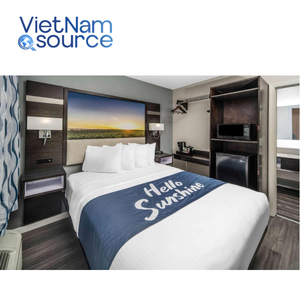 เตียงขนาดคิงไซส์โรงแรมหรู5ดาวเตียงไม้หัวเตียงห้องสวีทเฟอร์นิเจอร์โรงแรมชุดห้องนอนโครงการวันอินน์โดยเวียดนาม - Product Image 1