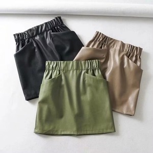 Genuine Leather Corduroy Vintage Winter Women's Anti-static Breathable Plus Size Midi Skirt High Quality - Product Image 1