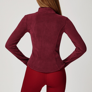Veste en polaire d'agneau de qualité supérieure pour femmes, pour l'automne/hiver, légère, polaire, rembourrée, chaude, avec un design sans couture - Product Image 4