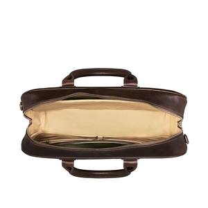 Maletín de Cuero Sofisticado para Hombre, Color Marrón Oscuro, Maletín Ejecutivo Moderno, Proveedor Mayorista - Product Image 5