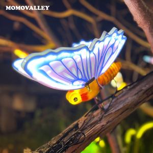 Momovalley paisaje cuadrado impermeable insecto modelo Navidad luz Parque jardín decoración 3D LED Animal mariposa motivo Luz - Product Image 2