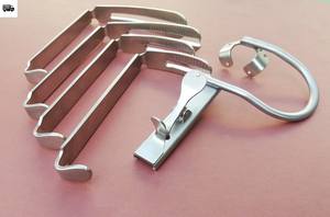 BTECH ENTERPRISES Davis Boyle Ensemble d'ouvre-bouche avec 4 lames de tailles 2,5'', 3'', 4'', 4,5'' pour chirurgie ORL, en acier allemand, certifié CE - Product Image 5