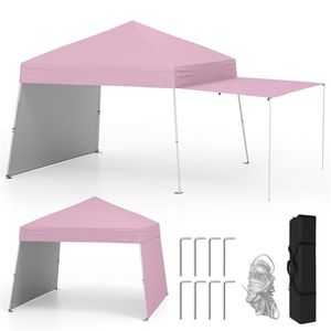 14 X 9.2 FT Pop up <b>Canopy</b> <b>Tent</b> in Pink Color - Product Image 1