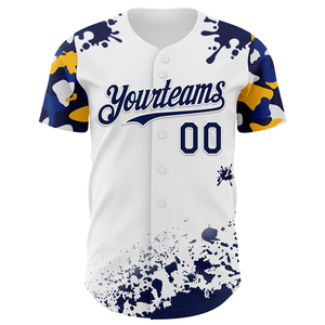 Camisetas de Béisbol Personalizadas de Alto Rendimiento, con Botones, 100% Poliéster, Talla Grande, Estilo Veraniego, para Fitness, Deportes, Clubes y Equipos - Product Image 2