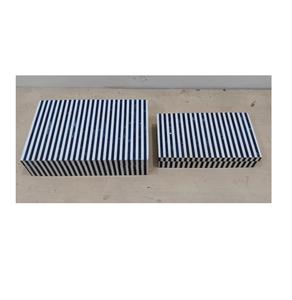 Boîtes à bijoux élégantes en résine et MDF avec finition artisanale pour collection de mariée, organisateur de rangement avec intérieur en tissu doux - Product Image 5