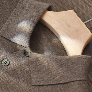 Polo de Manga Corta para Hombre, Estilo Formal, Cuello Camisero, Color en Contraste, Talla Grande, Antiarrugas, Tejido de Sarga, Bordado - Product Image 5