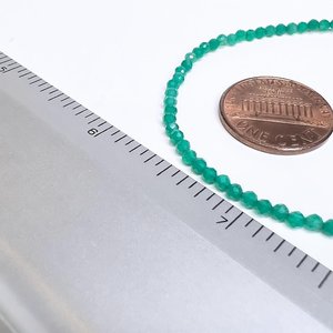 Natural Green Onyx Stone Micro Faceted <b>Beads</b> Fine <b>Bracelets</b> For Women 2MM Handmade Loose <b>Beads</b> Fashion <b>Bracelets</b> Wholesale Price - Product Image 6