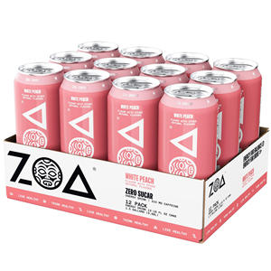 Boisson originale ZOA sans sucre, pêche blanche, ananas, noix de coco - Product Image 2