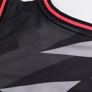 Ensemble de maillot de basket sublimé pour hommes Five B, imprimé géométrique, débardeur sans manches avec short, vêtements de sport respirants - Product Image 6