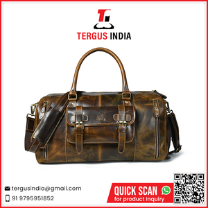 Bolsa de Viaje de Cuero Genuino de Gran Capacidad con Logotipo Personalizado, Nuevo Estilo, al Mejor Precio - Product Image 6