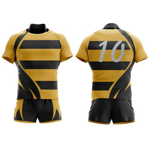 Uniforme de Rugby para Hombre Transpirable de Moda, 100% Algodón, Venta al por Mayor, Uniforme de Rugby Sublimado Personalizado - Product Image 4