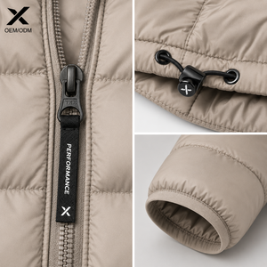 Veste d'hiver pour homme X Sports City, ultra-légère, col montant, rembourrage premium, imperméable, coupe-vent, OEM/ODM - Product Image 5