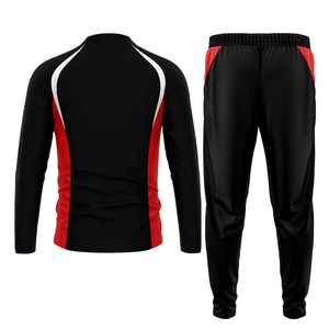 Conjunto de Calentamiento de Fútbol Personalizable para Hombre, Traje de Entrenamiento Deportivo con Cierre de 1/4, Transpirable, Paneles en Contraste, Corte Ajustado - Product Image 2
