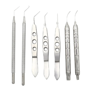 Kit de 12 Piezas de Instrumentos Quirúrgicos Manuales para Cataratas, Herramientas Oftálmicas de Cirugía Ocular de Acero Inoxidable Reutilizables, Set de Faco Capsulorhexis - Product Image 5