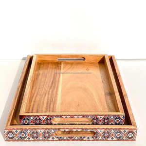 Bandeja de Servir de Madera Ecológica Minimalista Moderna, Tablero Pulido para Uso en el Hogar o Restaurante, Decoración Natural para la Cocina - Product Image 4