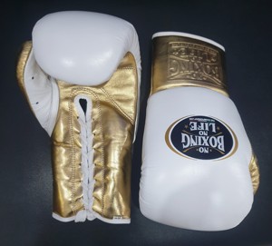 Guantes de Boxeo MMA Personalizados, Sin Boxeo No Hay Vida, Cuero Vacuno, con Cordones, para Entrenamiento y Sparring, OEM - Product Image 3