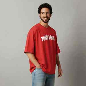 Camiseta Oversize de Hip Hop para Hombre de Alta Calidad 2026, Hombro Caído, Cuello Redondo, Manga Corta, Holgada, 100% Algodón, Tallas Grandes - Product Image 2