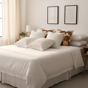 SOGA 6PC 45cm Decorative Pillowcases 2 Cowhide Patchwork 4 Elegant White Textured Pillow Covers for <b>Sofa</b> Bedroom Premium <b>Fabric</b> - Product Image 5