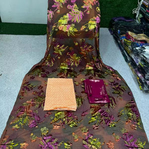 Conjunto de Dirac Somalí en Oferta, Maqbal Dirac Estampado, Vestido de Jacquard de Terciopelo 100% Poliéster, Resistente a la Encogimiento, Talla Mediana para Niñas - Product Image 1