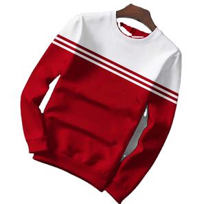 สเวตเชิ้ตสำหรับผู้ชายผ้าคอตตอนแขนยาวคอกลมระบายอากาศได้ดีวัสดุผ้าฝ้าย100% ขนาดใหญ่สำหรับฤดูหนาว - Product Image 1