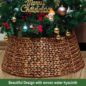 Vente en gros jonc de mer tissé à la main collier et jupe d'arbre de Noël décoration d'ornement de vacances écologique fabriqué en usine au Vietnam - Product Image 2