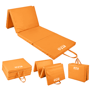 Colchoneta de Gimnasia de Alta Densidad Iconic Stag Naranja, Equipo de Gimnasia con Absorción de Impactos, el Compañero de Entrenamiento Definitivo - Product Image 1