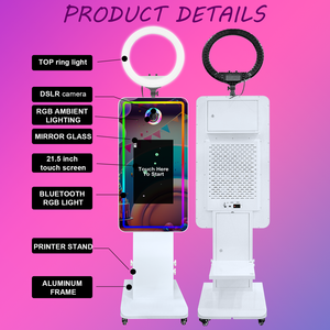 Borne photo interactive haut <span class=keywords><strong>de</strong></span> gamme avec écran tactile 21,5 et 32 pouces, miroir selfie professionnel - Product Image 6