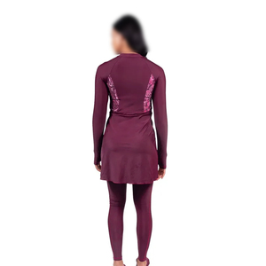Burkini grande taille à motifs imprimés, faible MOQ, designs de vêtements, OEM ODM, burkini personnalisé, maillot de bain musulman de haute qualité - Product Image 2