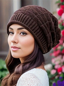 Bonnet de ski en acrylique tricoté unisexe personnalisé OEM, coupe-vent, avec logo brodé, couleur unie, haute extensibilité, pour l'hiver - Product Image 6