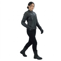 Blouson de moto en cuir véritable pour homme, col montant, finition délavée, fermeture éclair, coupe ajustée, design patchwork, idéal pour la conduite automnale
