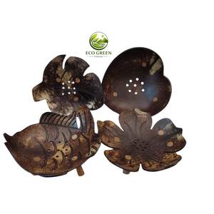 Jabonera de cáscara de coco hecha a mano, de alta calidad, moderna, nueva, impermeable, artesanía vietnamita. - Product Image 5