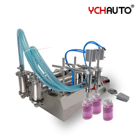 Machine de remplissage semi-automatique liquide avec petite machine de remplissage de bouteilles manuelle de précision 99% pour entrepôt