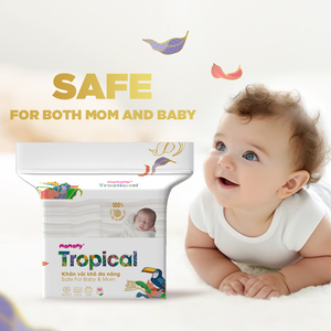 Paquete de 160 Toallas de Baño Multiusos para el Cuidado de la Piel, Paños Secos Comprimidos No Tejidos, Multifuncionales, Tropicales, para Bebés Mamamy - Product Image 3