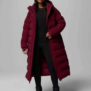 Women's Hooded <b>Duck</b> <b>Down</b> Puffer Jacket Long Winter <b>Coat</b> 100% Polyester Shell Warm Thickened Ladies <b>Down</b> Jacket - Product Image 2