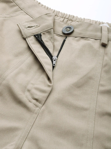 Nouvelle jupe cargo mini sexy d'été à taille haute avec poches à rabat et cordon de serrage pour femme, style streetwear, short cargo pour femme - Product Image 5
