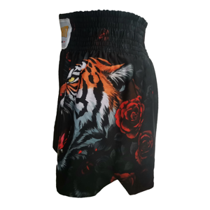 กางเกงมวยไทยสั่งทำพร้อมโลโก้สำหรับสโมสร - ระบายอากาศได้ดี แห้งเร็ว เหมาะสำหรับผู้ใหญ่ทั้งชายและหญิง ใช้สำหรับชกมวยและศิลปะการต่อสู้ - Product Image 2