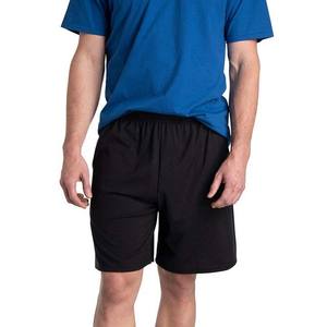 กางเกงขาสั้นแฟชั่นดีไซน์โลโก้วินเทจลำลองไซส์ใหญ่สำหรับผู้ชาย ลายเรียบ เอวยางยืด แห้งเร็ว ผ้าโพลีเอสเตอร์/คอตตอน ทรงหลวม - Product Image 5