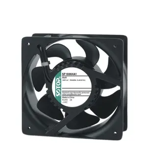 SOTOP 230V AC metal fan 1806 kabine için eksenel akış egzoz havalandırma cihazı fırçasız motor