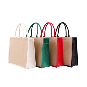 Bolsa de Yute Ecológica Reutilizable y Biodegradable con Logotipo Personalizado al por Mayor, Bolsa de Compras con Color y Tamaño Personalizados, Plegable - Product Image 3