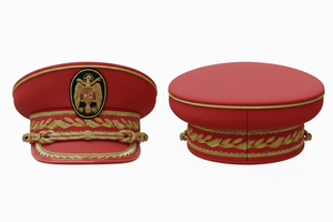 Custom Embroidered Decorative Peak <b>Cap</b> with Gold Leaf Design Adjustable Formal Uniform Style Hat <b>for</b> <b>Men</b> Whole Sale Visor <b>Caps</b> - Product Image 6